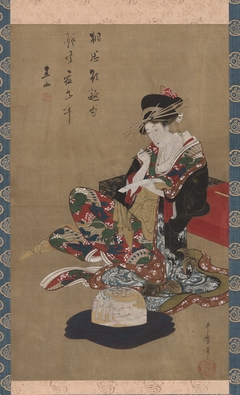 Seated Beauty by Kitagawa Utamaro