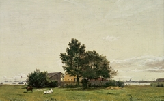 Section of lime kiln with a view towards Løbenhavn by Christen Købke