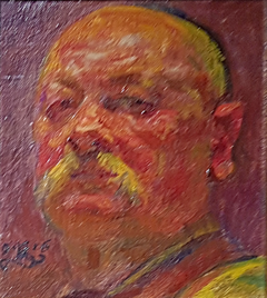 Self-portrait (1916) by Kristian Zahrtmann