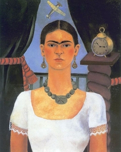 Self-Portrait - Time Flies by Frida Kahlo