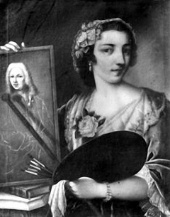 Self-portrait by Violante Beatrice Siries