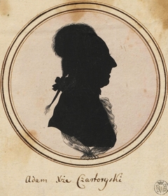 Silhouette of Adam Kazimierz Czartoryski. by Anonymous