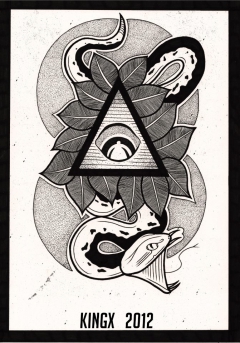 Snake/ All Seeing Eye by KINGX