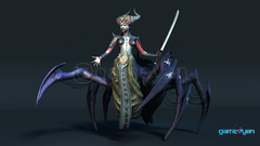 Spider Mistress - 3d low poly character developers for Character Animation Company by GameYan Studio