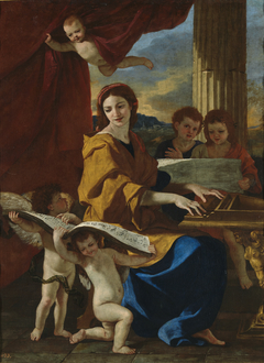 St Cecilia by Nicolas Poussin