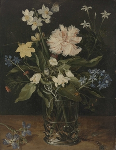 Still Life with Flowers in a Glass by Jan Brueghel I