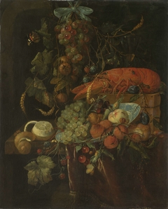 Still Life with Fruit and a Lobster by Unknown Artist