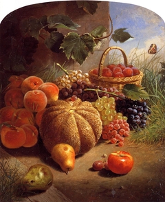 Still life with fruit by William Merritt Chase