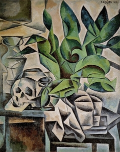 Still Life with Skull by Bohumil Kubišta