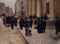 Sunday at the Church of Saint-Philippe-du-Roule, Paris by Jean Béraud