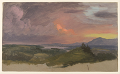 Sunset in the Hudson Valley by Frederic Edwin Church