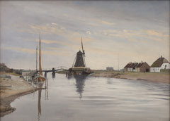 Susåen. The Bridge and the Mill at Karrebæksminde by Laurits Andersen Ring