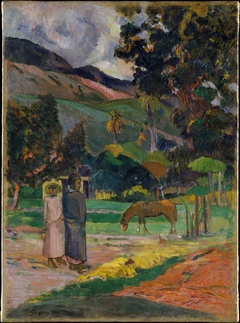 Tahitian Landscape by Paul Gauguin