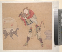 Tartar Officer Carrying Blond Lady by anonymous painter