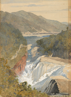 Te Reinga, Falls of the Wairoa. Hawke's Bay by James Crowe Richmond