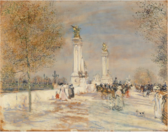 The Alexander III Bridge, Paris by Jean-Francois Raffaelli