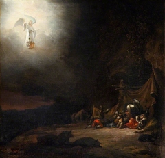 The Angel appearing to the Shepherds by Willem Schellinks