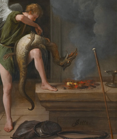 The Angel Raphael and the Demon by Jan Steen