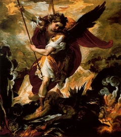 The Archangel Michael overthrowing Lucifer by Francesco Maffei