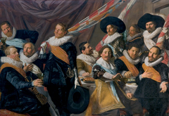 The Banquet of the Officers of the St George Militia Company in 1627 by Frans Hals