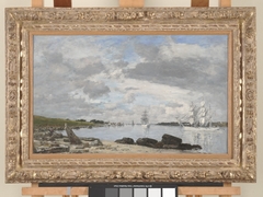 The Bay at the Mouth of the River Elorn, Landerneau by Eugène Louis Boudin