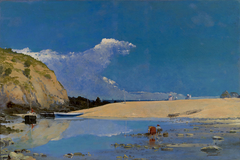 The beach at Bakio by Anselmo Guinea