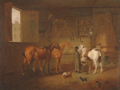 The Blacksmith's Shop by Henry Bernard Chalon