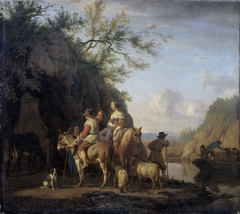 The cattle ferry by Adriaen van de Velde