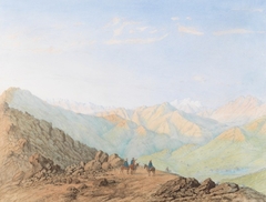 The Cordillera, Venezuela, with Travelers on a Road by Anton Goering