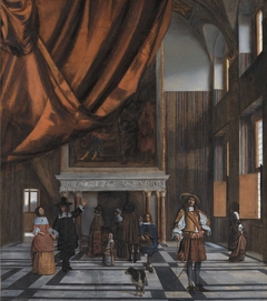 The Council Chamber in Amsterdam Town Hall by Pieter de Hooch