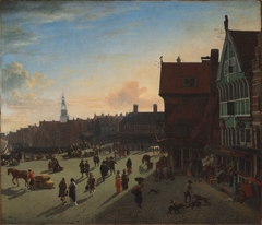 The Dam and Damrak by Jan van der Heyden