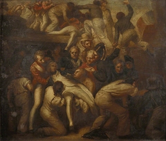 The Death of Nelson at the Battle of Trafalgar, 21 October 1805 by Samuel Drummond