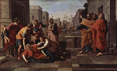 The Death of Sapphira by Nicolas Poussin