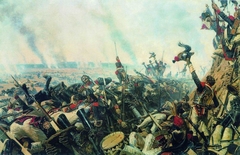 The end of Borodino battle by Vasily Vereshchagin