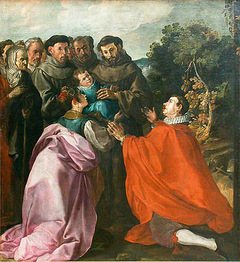 The Healing of Saint Bonaventure by Saint Francis by Francisco Herrera the Elder