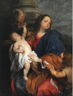 The Holy Family with Saint John the Baptist as a child by Anthony van Dyck