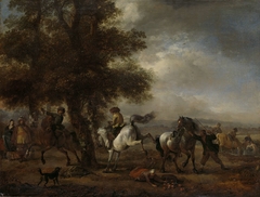 The Kicking White Horse by Philips Wouwerman