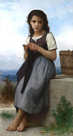 The Knitter by William-Adolphe Bouguereau