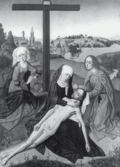 The Lamentation by a Dutch master after Dieric Bouts