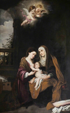 The Madonna and Child with St Anne by Anonymous