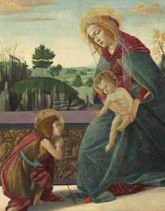 The Madonna and Child with the Young Saint John the Baptist by Sandro Botticelli