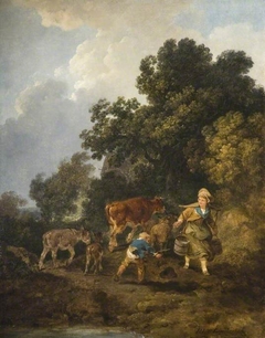 The Milkmaid by Philip James de Loutherbourg