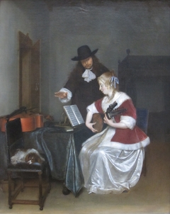 The Music Lesson by Gerard ter Borch