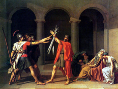 The Oath of the Horatii by Jacques-Louis David