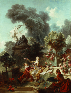 The Progress of Love: The Lover Crowned by Jean-Honoré Fragonard