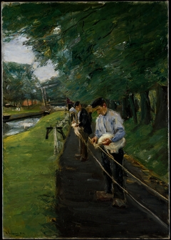 The Ropewalk in Edam by Max Liebermann