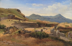 The Ruins of the Antique Theatre at Tusculum, Italy by Thorald Brendstrup