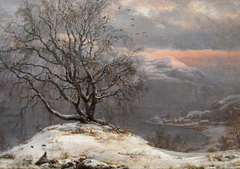 The Slinde Birch, Winter by Johan Christian Dahl