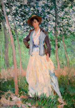 The Stroller (Suzanne Hoschedé, later Mrs. Theodore Earl Butler, 1868–1899) by Claude Monet