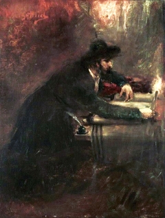 The Torah Scribe. by Maurycy Gottlieb